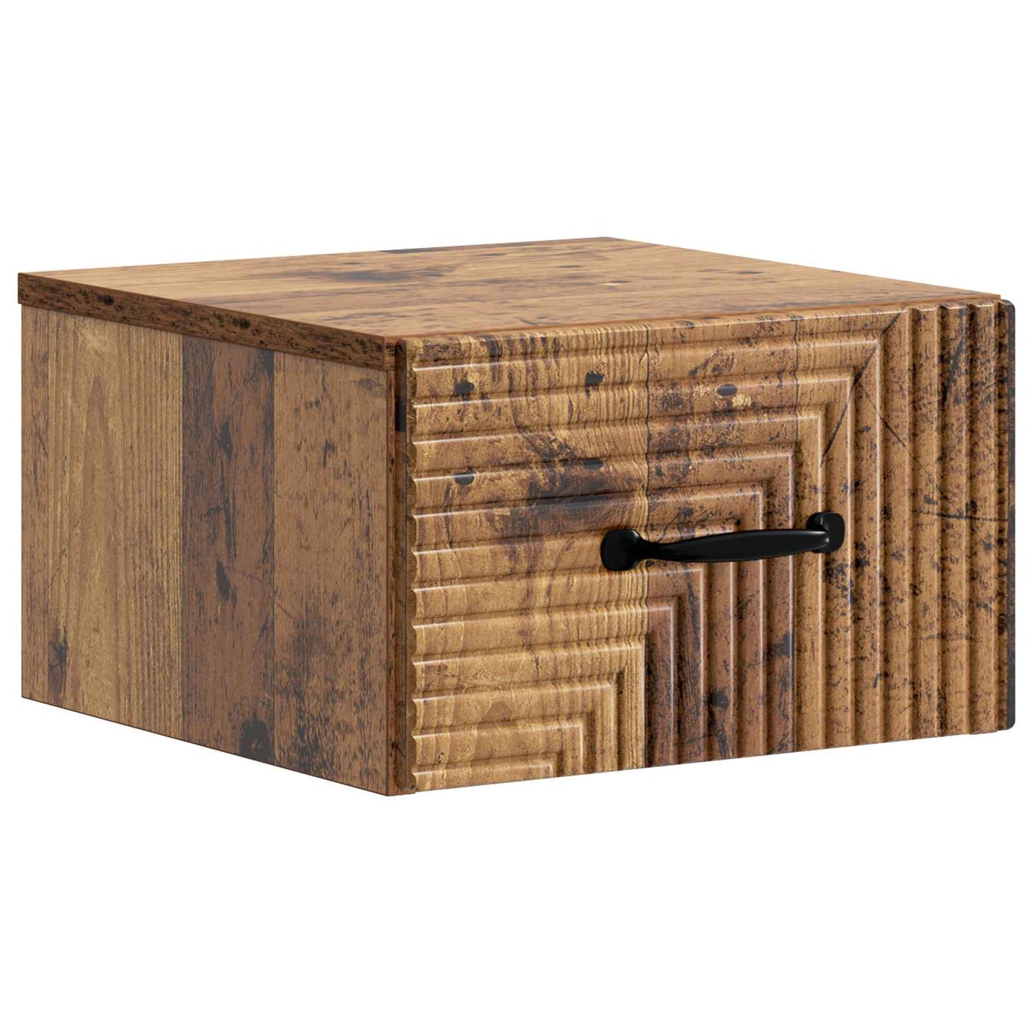 Wall-Mounted Bedside Cabinet 2 pcs Old Wood 34.5 x 33 x 20 cm