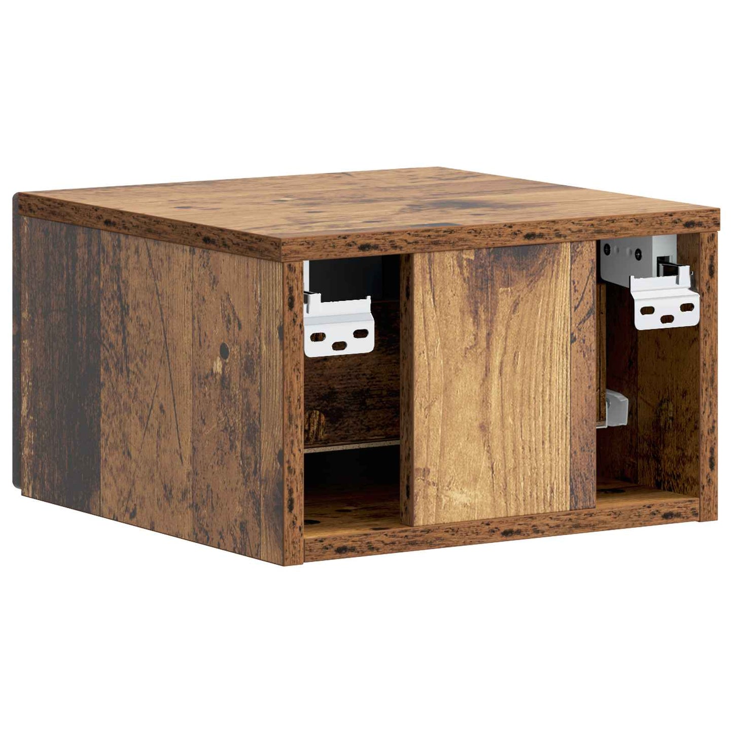 Wall-Mounted Bedside Cabinet 2 pcs Old Wood 34.5 x 33 x 20 cm