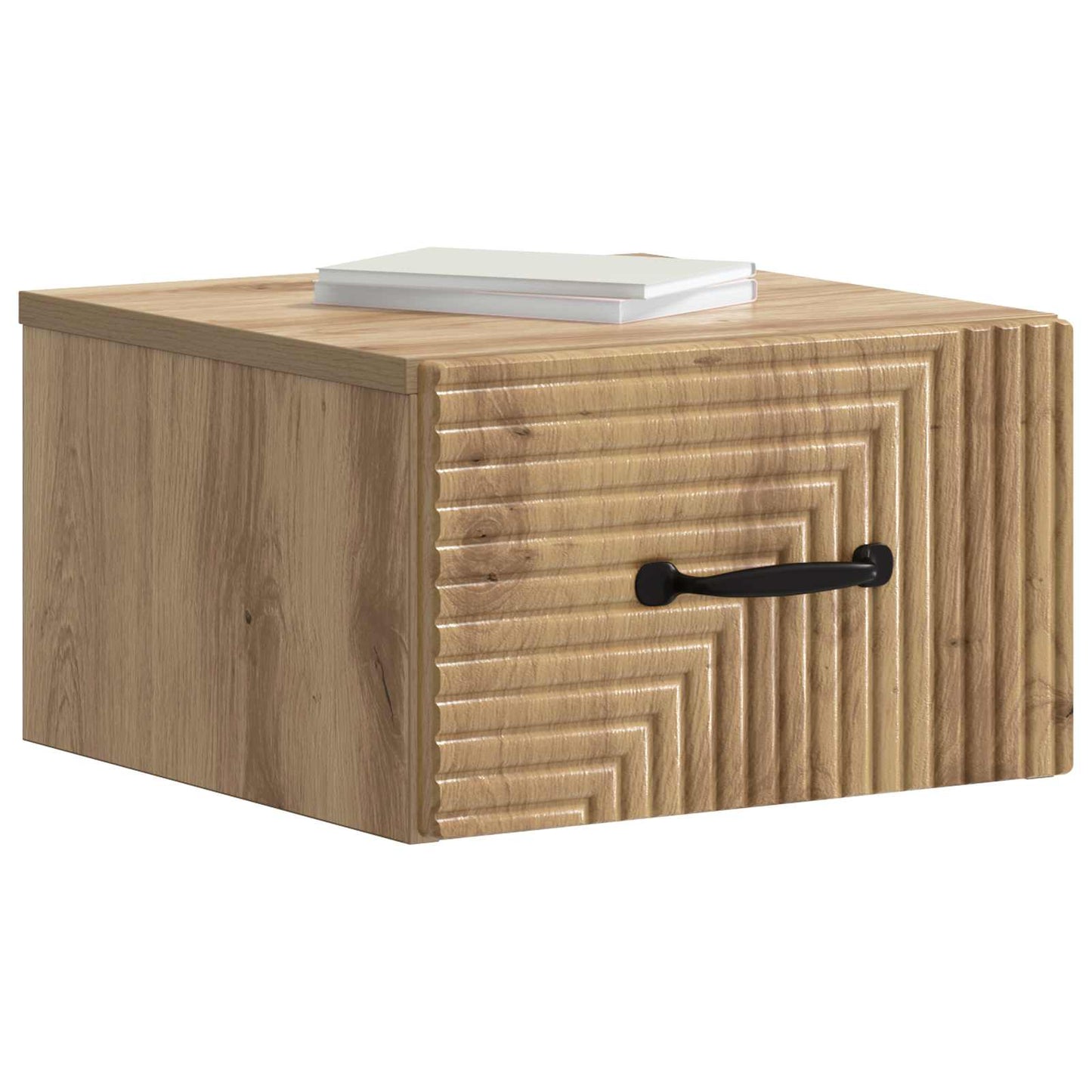Wall-Mounted Bedside Cabinet Artisan Oak 34.5 x 33 x 20 cm