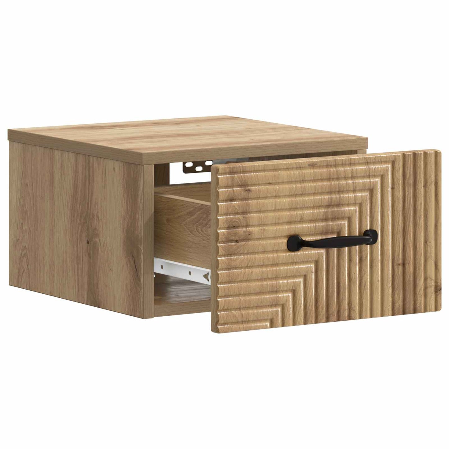 Wall-Mounted Bedside Cabinet 2 pcs Artisan Oak Engineered Wood