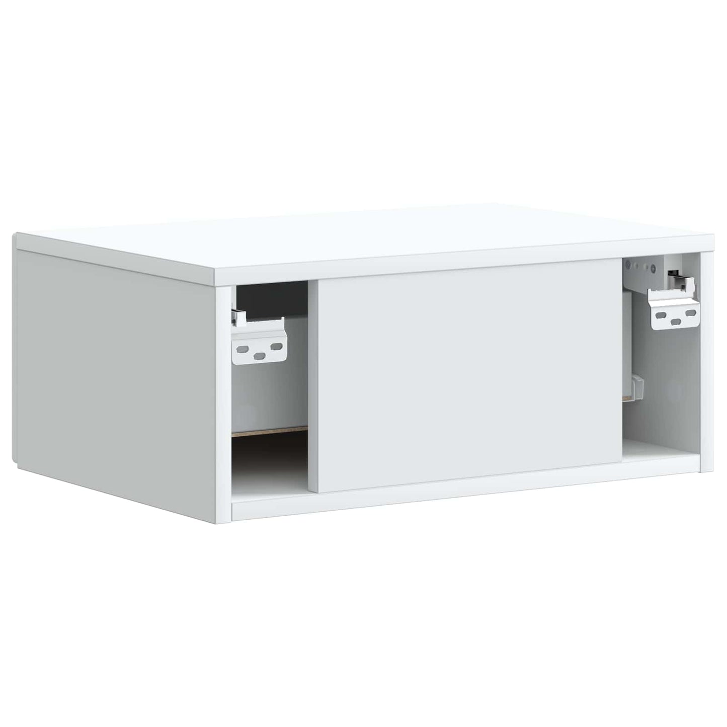 Wall-Mounted Bedside Cabinet 2 pcs White 49 x 34.5 x 20 cm