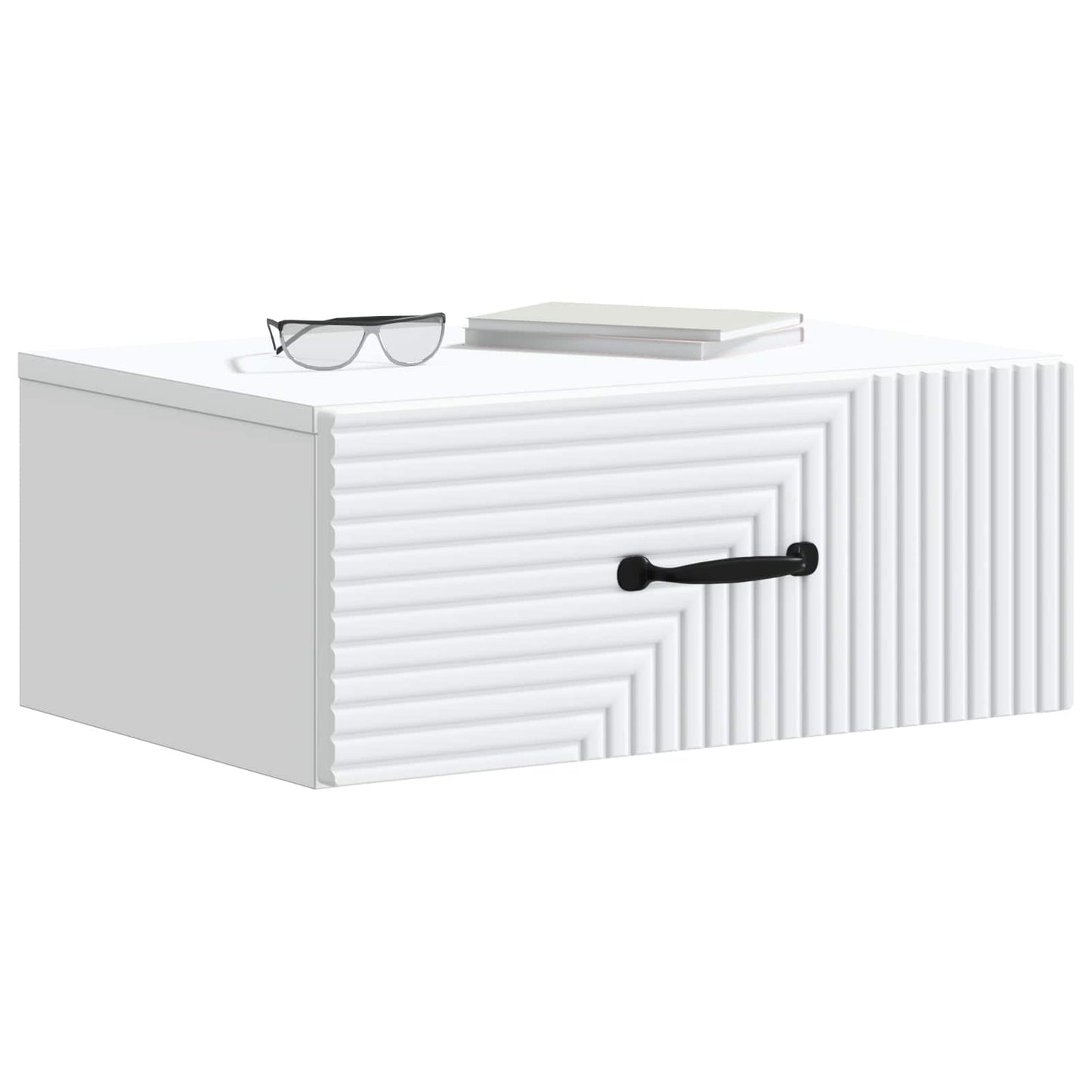 Wall-Mounted Bedside Cabinet 2 pcs White 49 x 34.5 x 20 cm