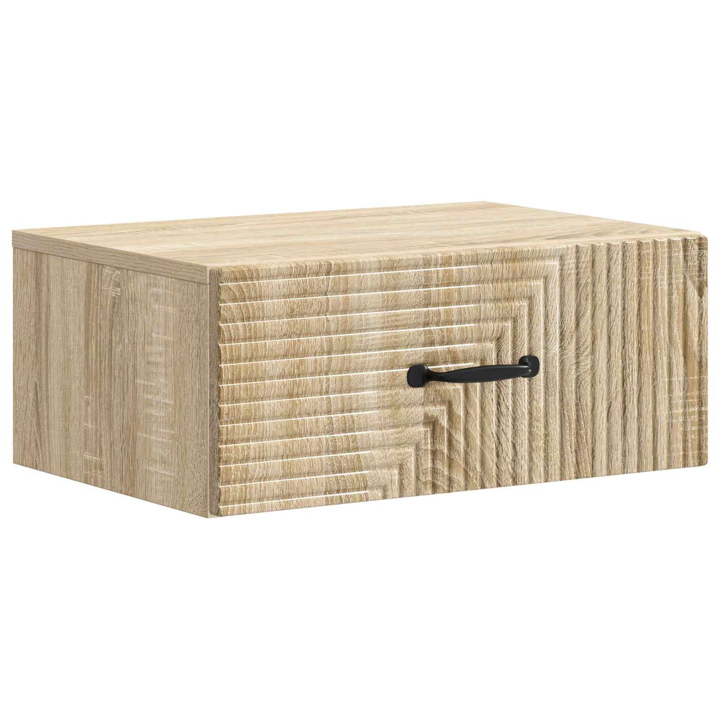 Wall-Mounted Bedside Cabinet 2 pcs Sonoma Oak 49 x 34.5 x 20 cm