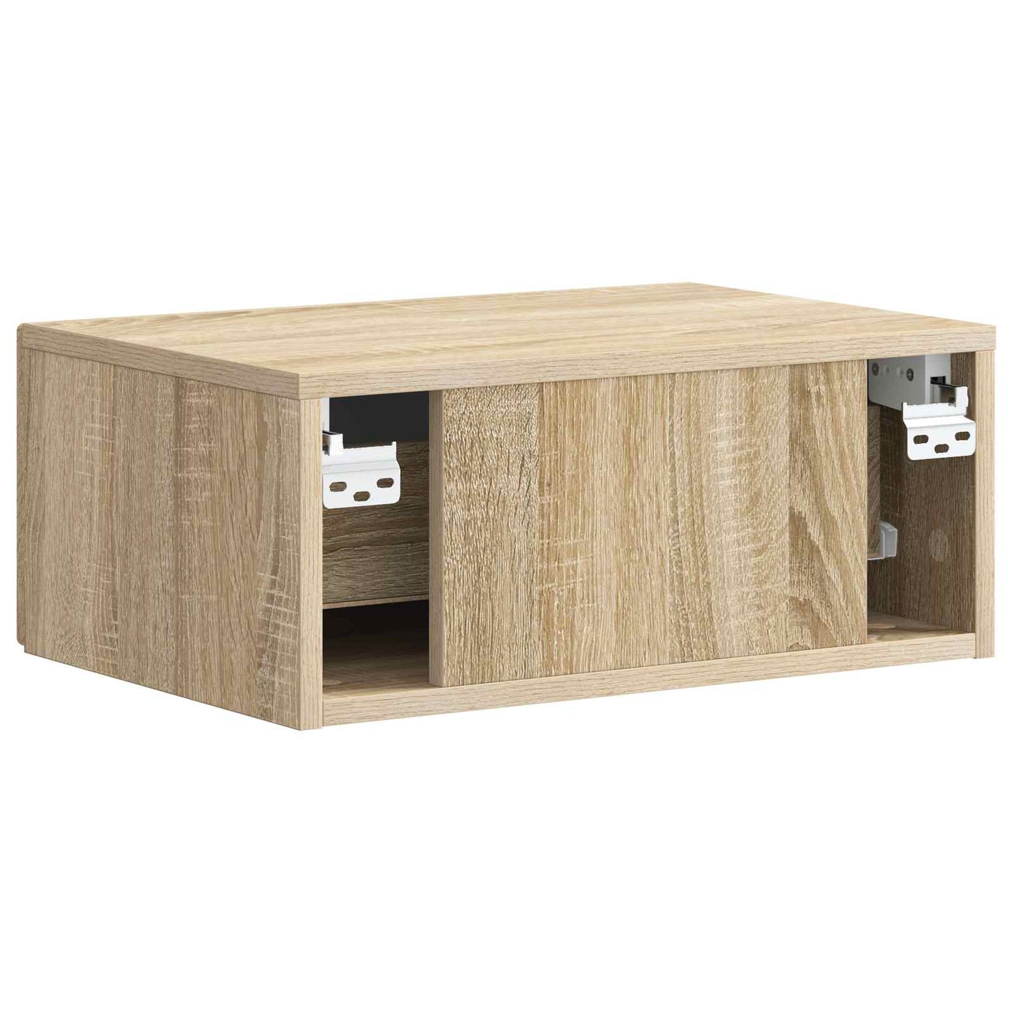 Wall-Mounted Bedside Cabinet 2 pcs Sonoma Oak 49 x 34.5 x 20 cm