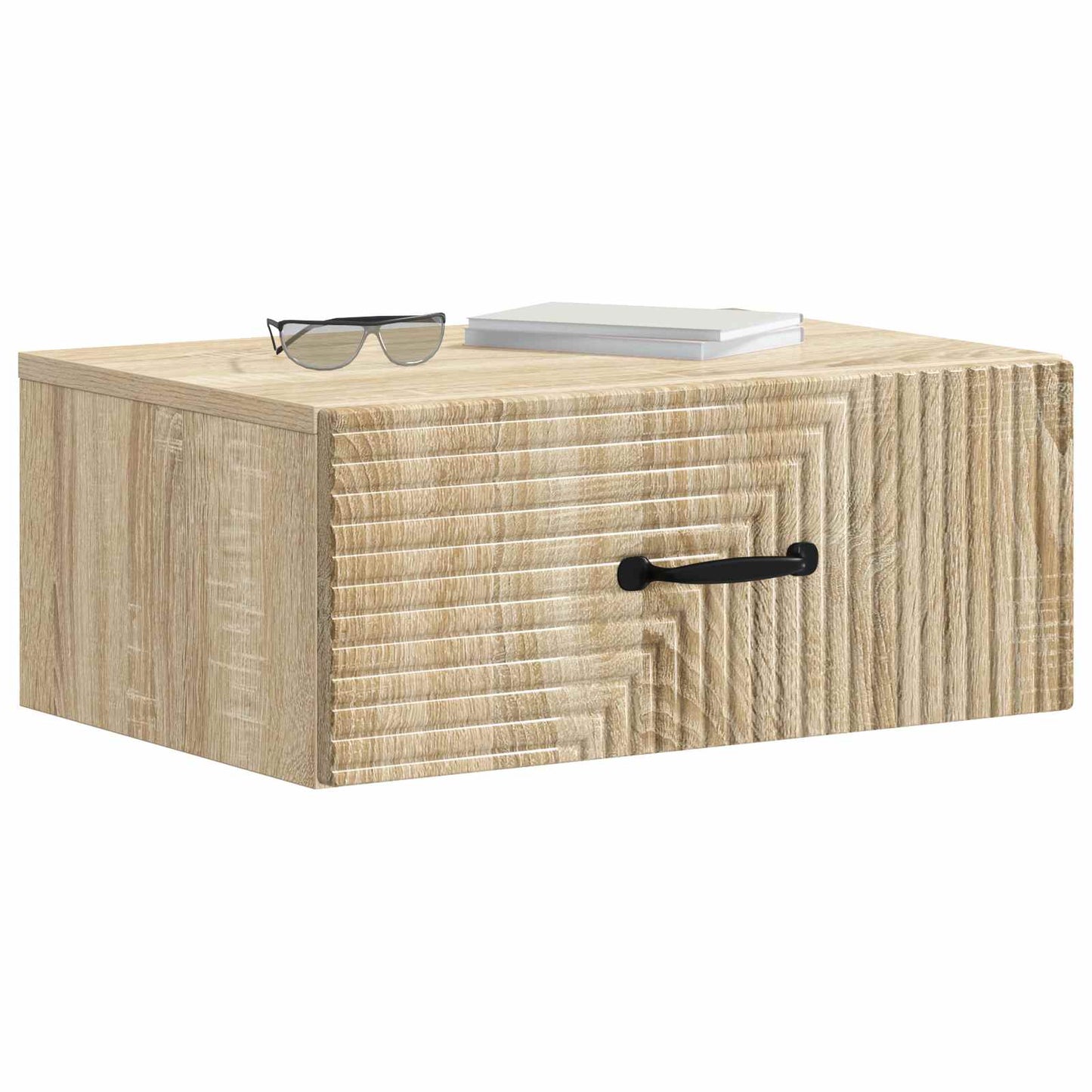 Wall-Mounted Bedside Cabinet 2 pcs Sonoma Oak 49 x 34.5 x 20 cm