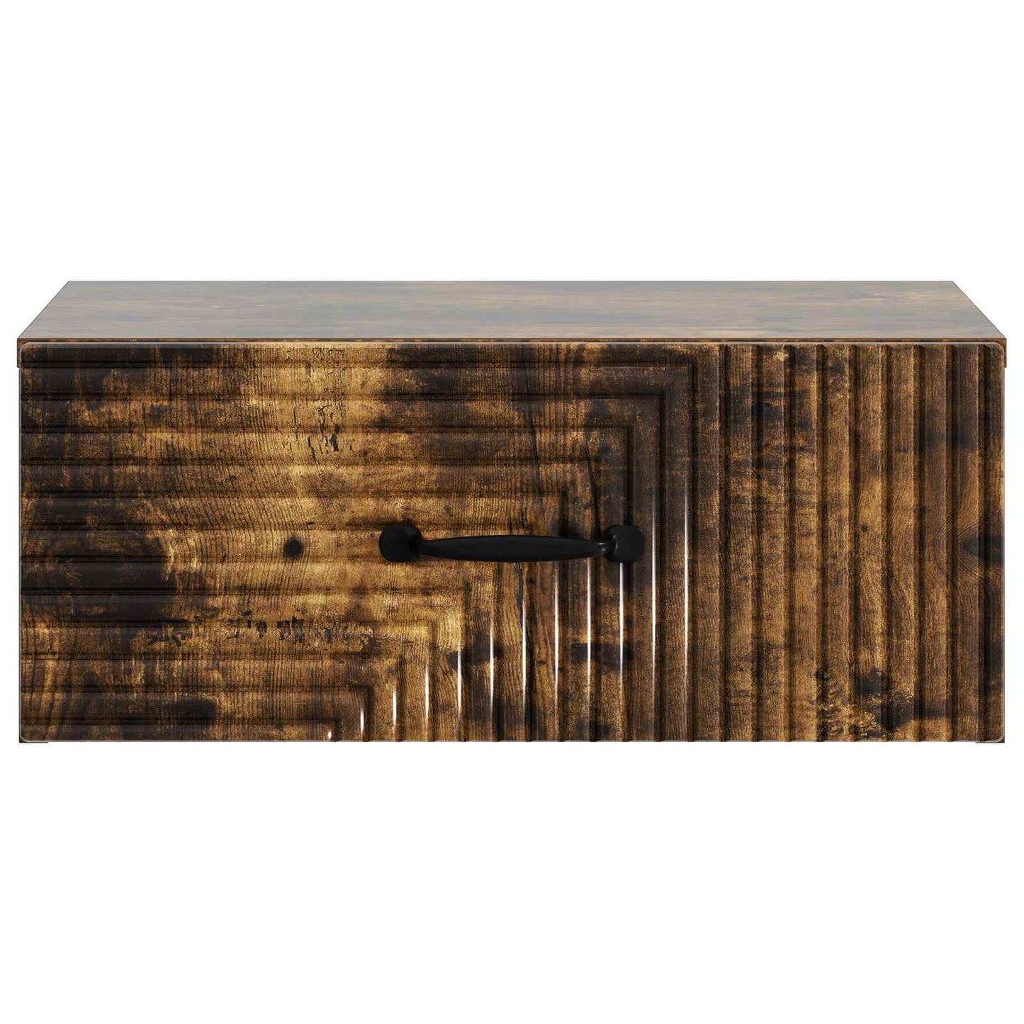 Wall-Mounted Bedside Cabinet 2 pcs Smoked Oak 49 x 34.5 x 20 cm