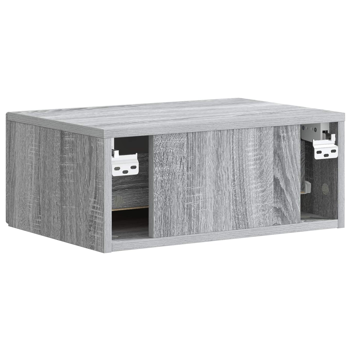 Wall-Mounted Bedside Cabinet 2 pcs Grey Sonoma Engineered Wood