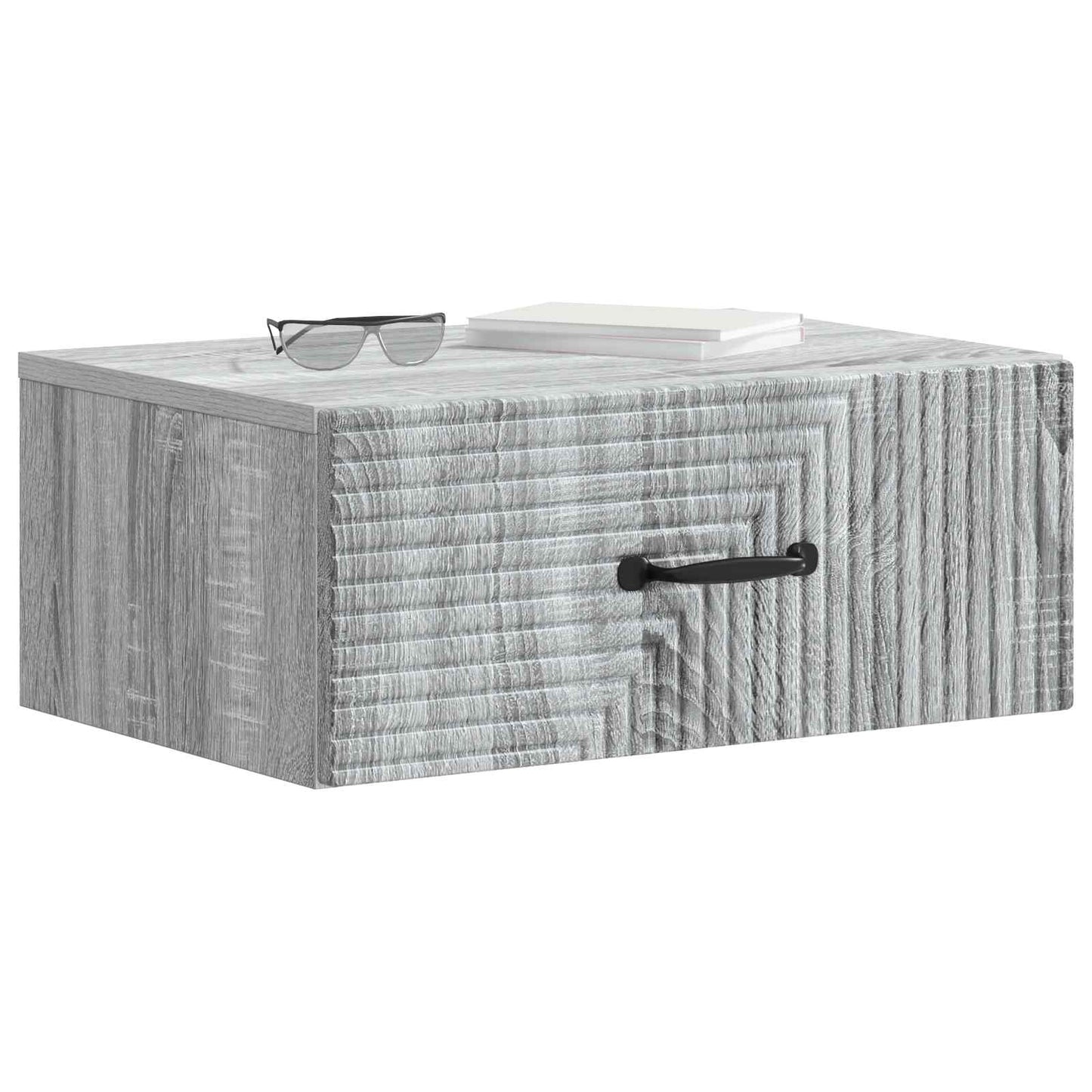 Wall-Mounted Bedside Cabinet 2 pcs Grey Sonoma