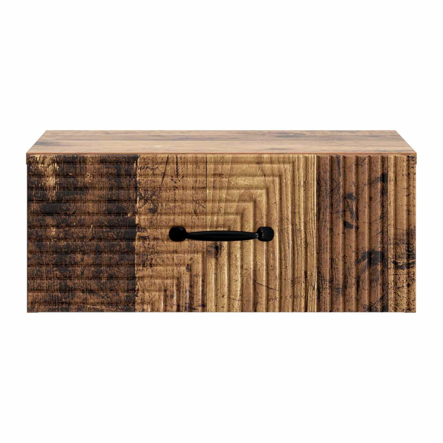 Wall-Mounted Bedside Cabinet Old Wood 49 x 34.5 x 20 cm