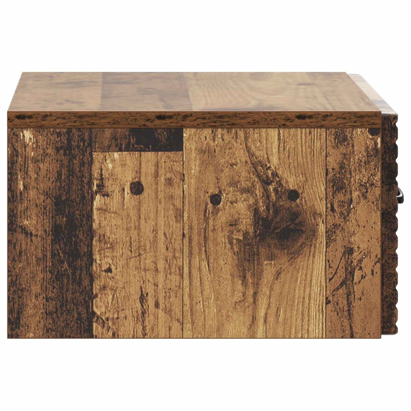 Wall-Mounted Bedside Cabinet Old Wood 49 x 34.5 x 20 cm