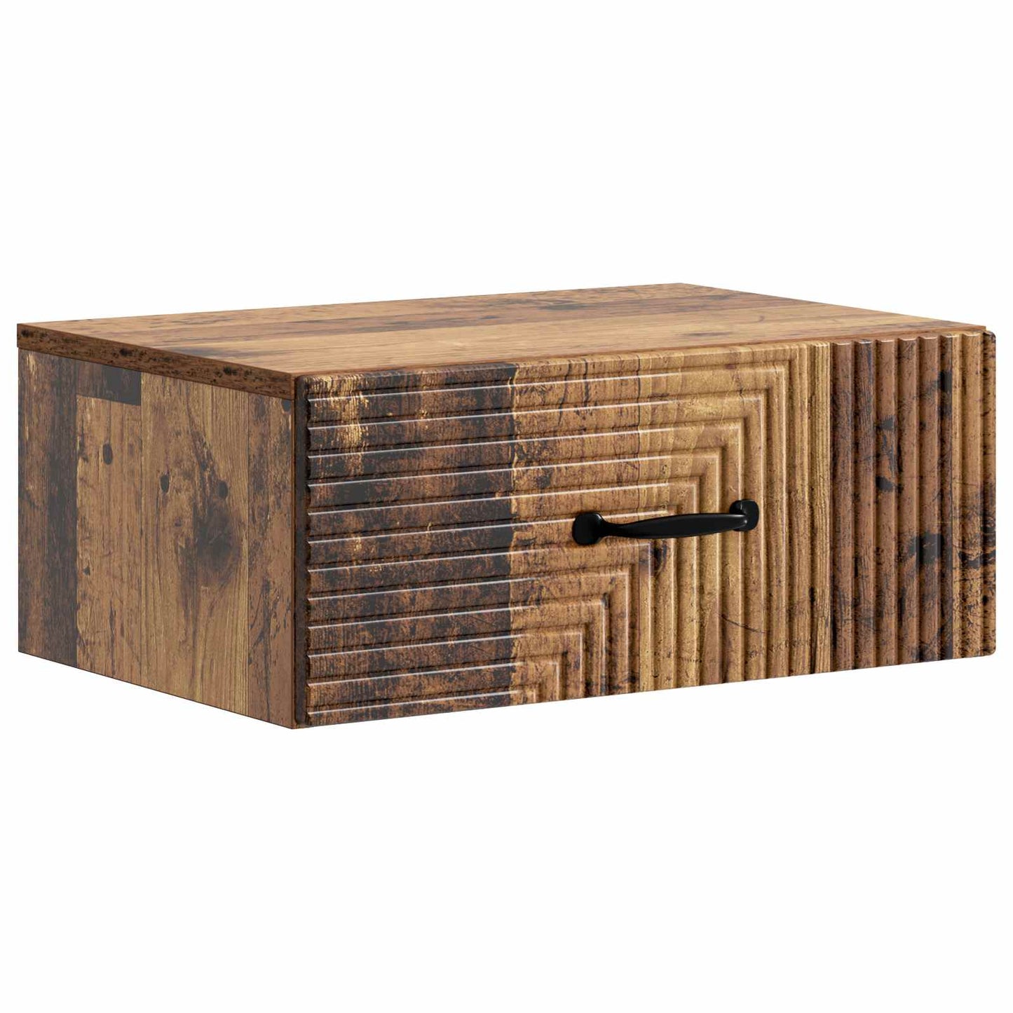 Wall-Mounted Bedside Cabinet 2 pcs Old Wood 49 x 34.5 x 20 cm