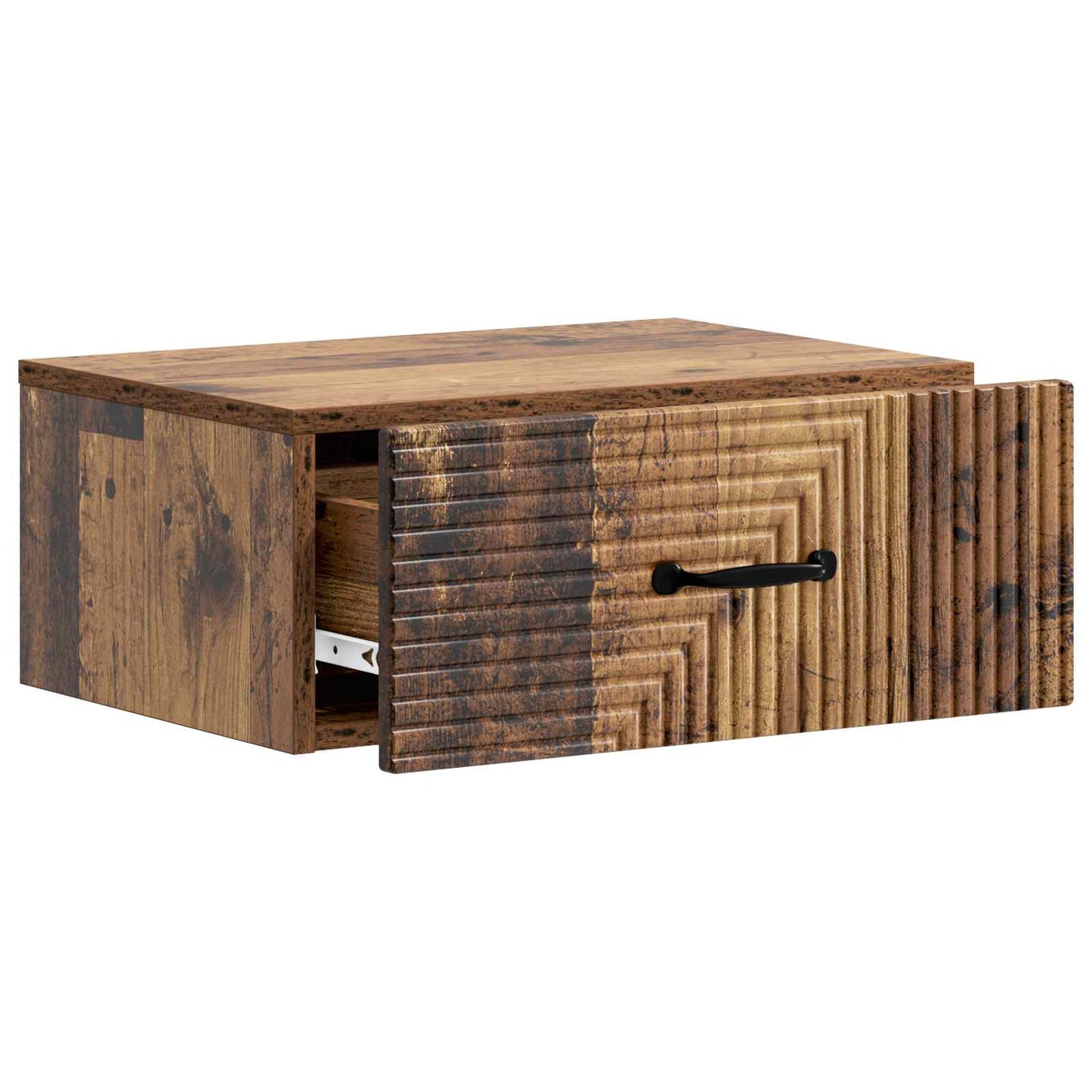 Wall-Mounted Bedside Cabinet 2 pcs Old Wood 49 x 34.5 x 20 cm