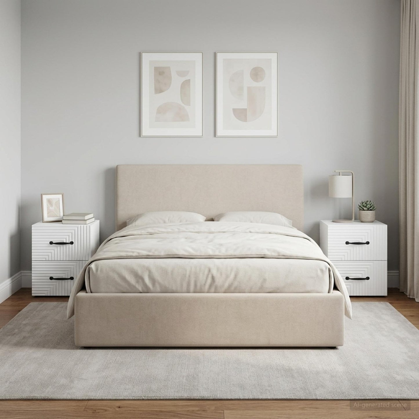 Wall-Mounted Bedside Cabinet 2 pcs White 34.5 x 33 x 40 cm