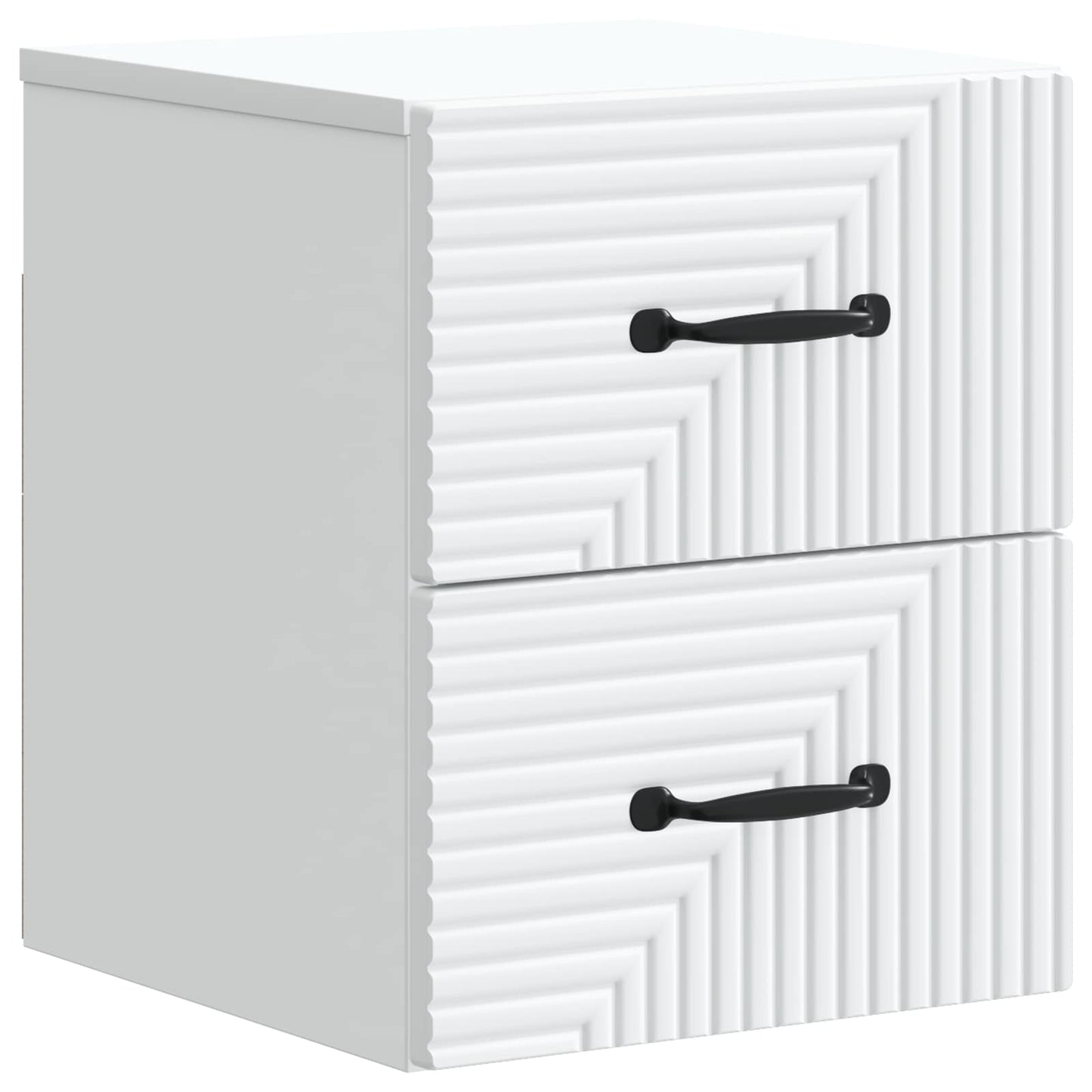 Wall-Mounted Bedside Cabinet 2 pcs White 34.5 x 33 x 40 cm