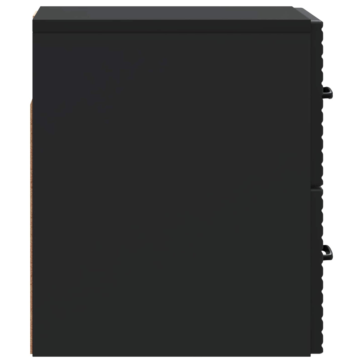 Wall-Mounted Bedside Cabinet 2 pcs Black 34.5 x 33 x 40 cm
