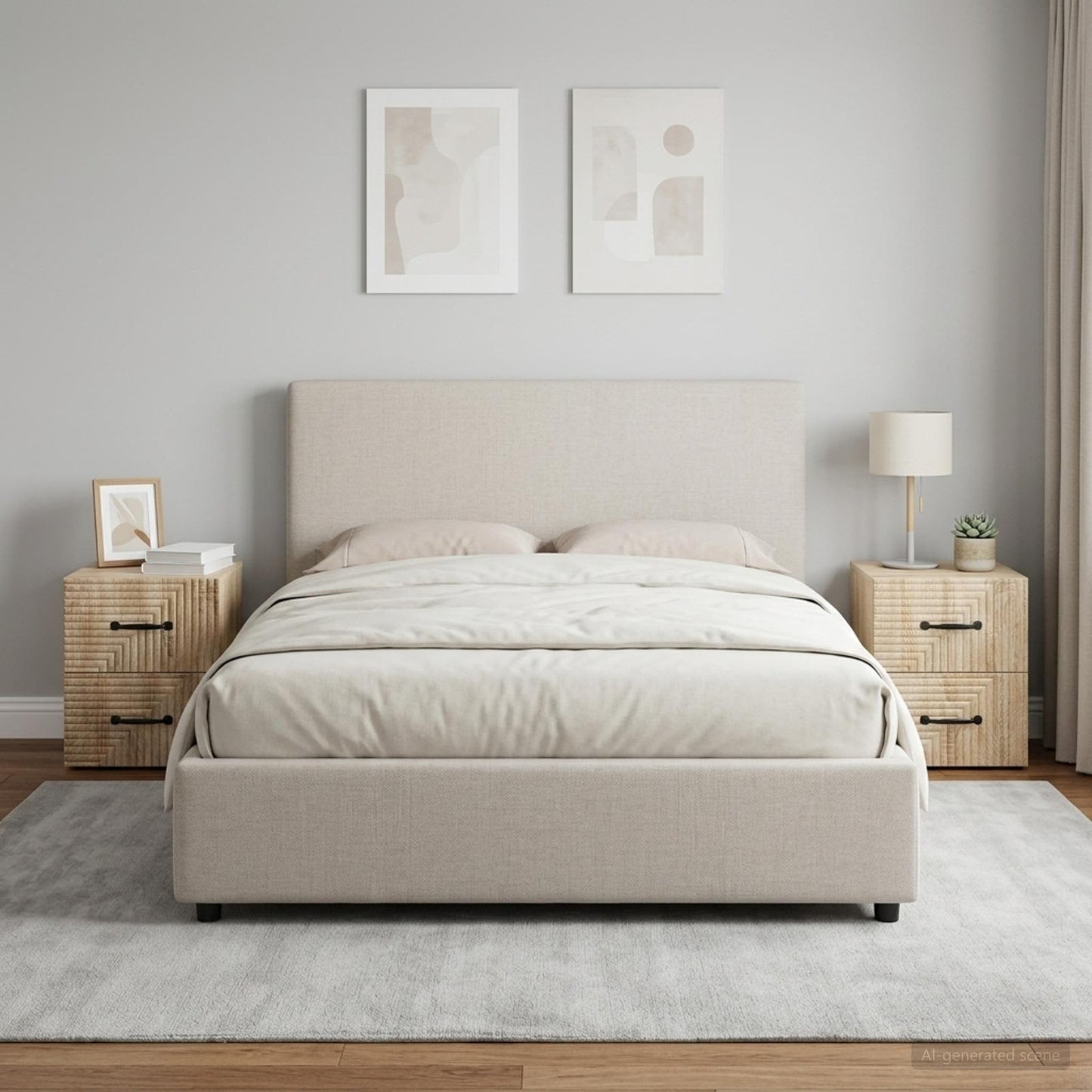 Wall-Mounted Bedside Cabinet 2 pcs Sonoma Oak 34.5 x 33 x 40 cm