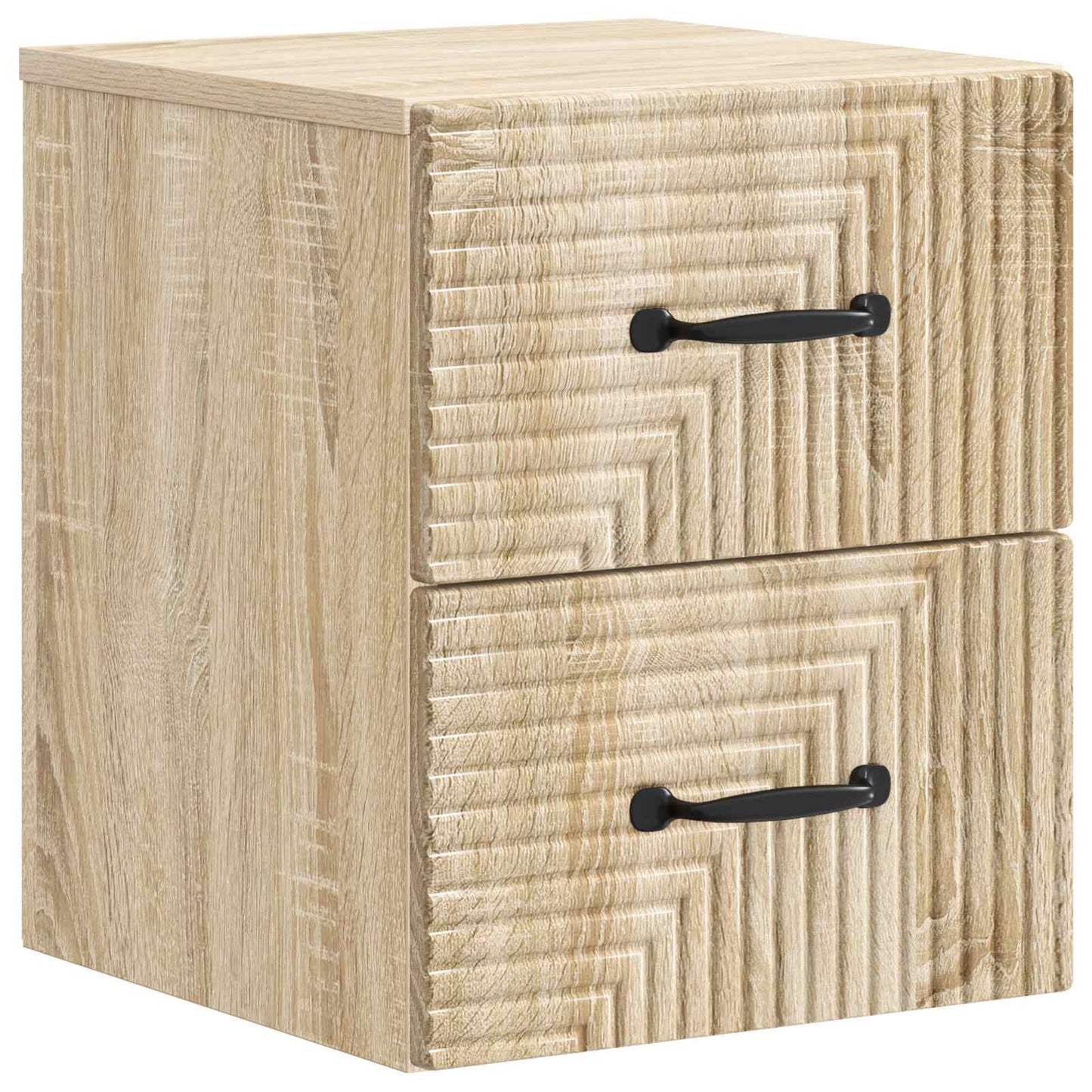Wall-Mounted Bedside Cabinet 2 pcs Sonoma Oak 34.5 x 33 x 40 cm