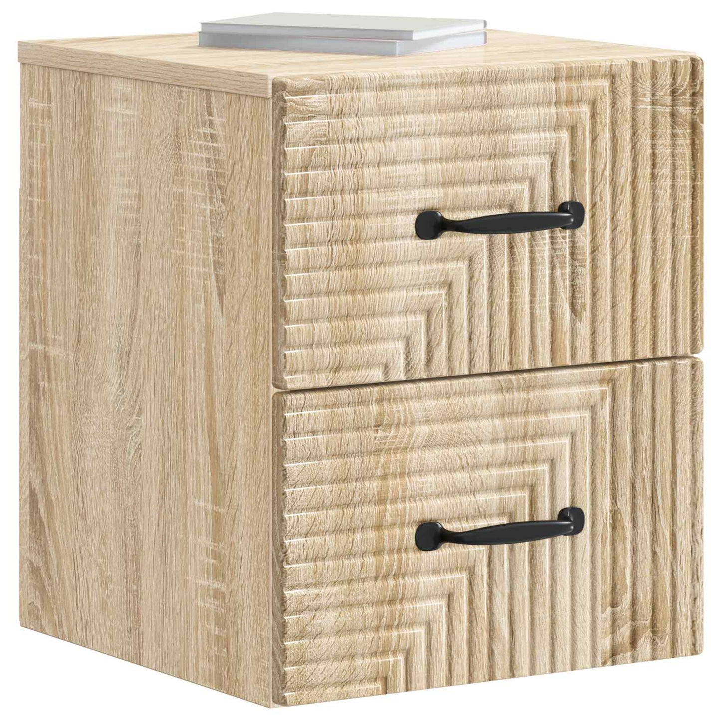 Wall-Mounted Bedside Cabinet 2 pcs Sonoma Oak 34.5 x 33 x 40 cm