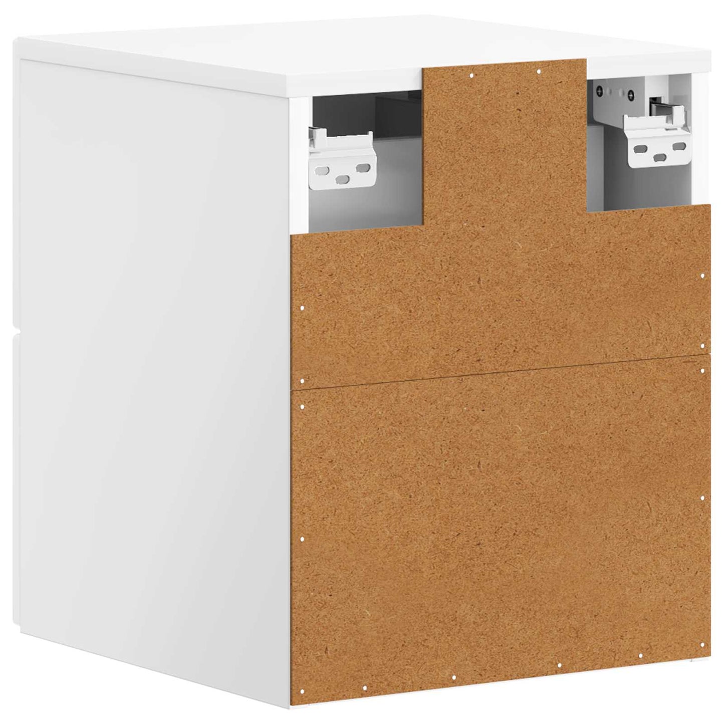 Wall-Mounted Bedside Cabinet High Gloss White 34.5 x 33 x 40 cm