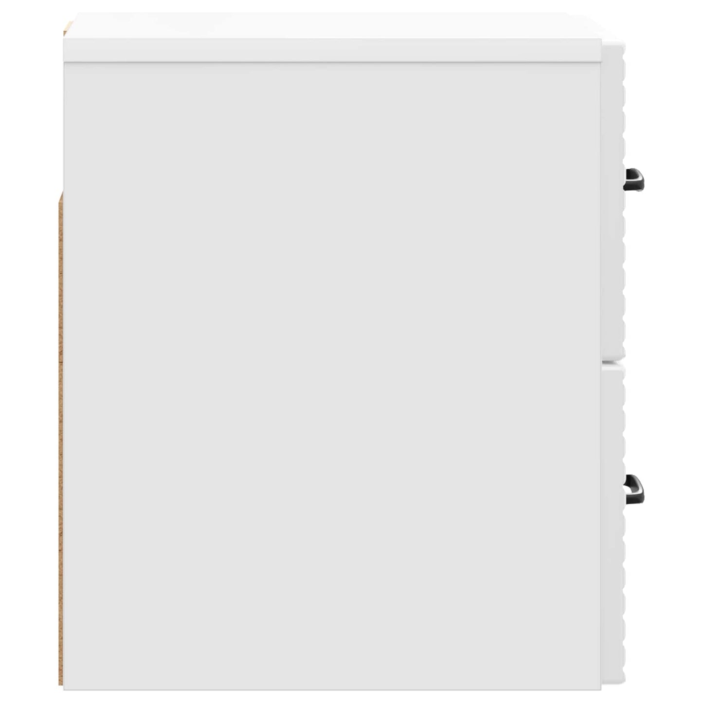 Wall-Mounted Bedside Cabinet High Gloss White 34.5 x 33 x 40 cm