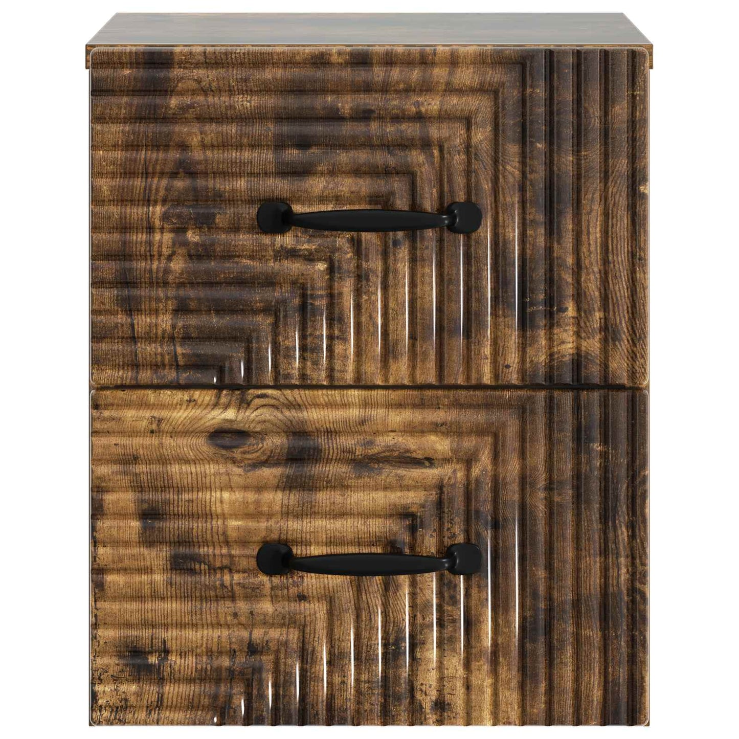 Wall-Mounted Bedside Cabinet 2 pcs Smoked Oak 34.5 x 33 x 40 cm