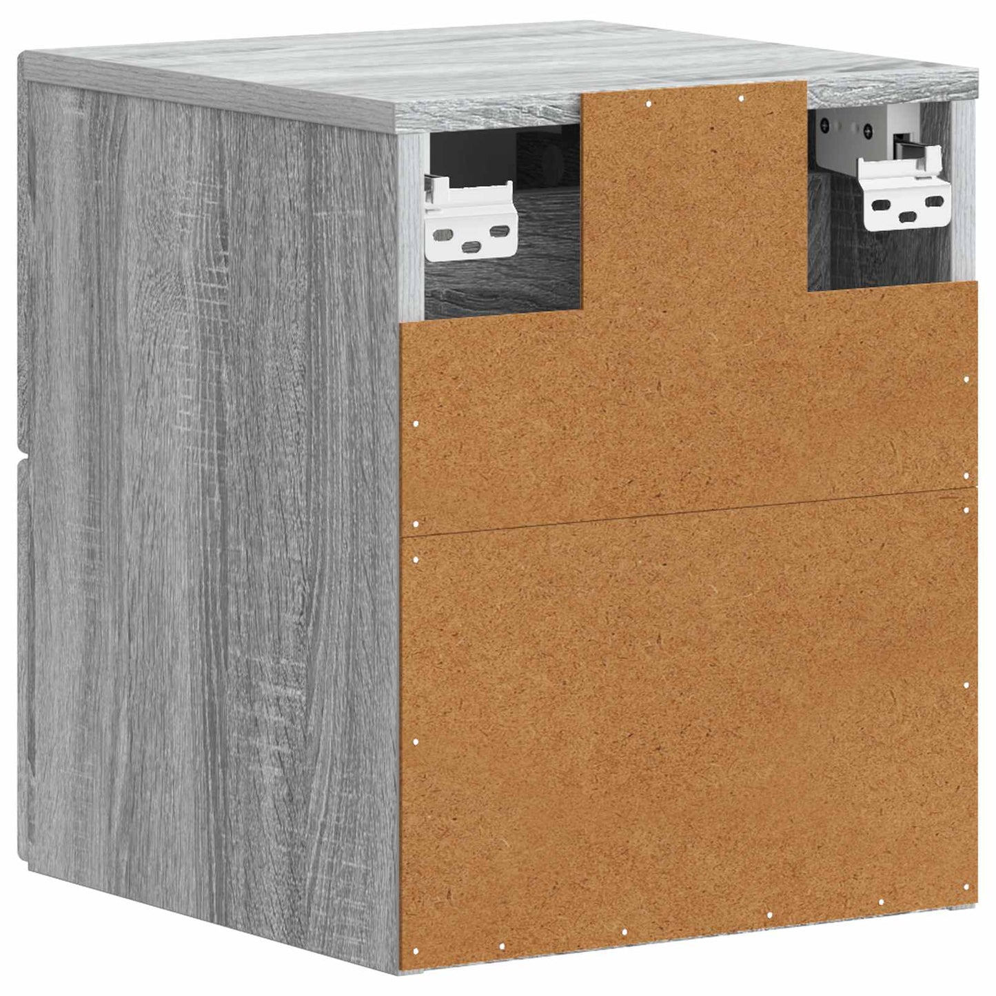 Wall-Mounted Bedside Cabinet Grey Sonoma 34.5 x 33 x 40 cm