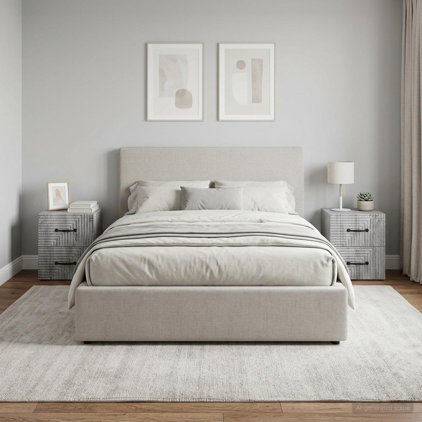 Wall-Mounted Bedside Cabinet 2 pcs Grey Sonoma Engineered Wood