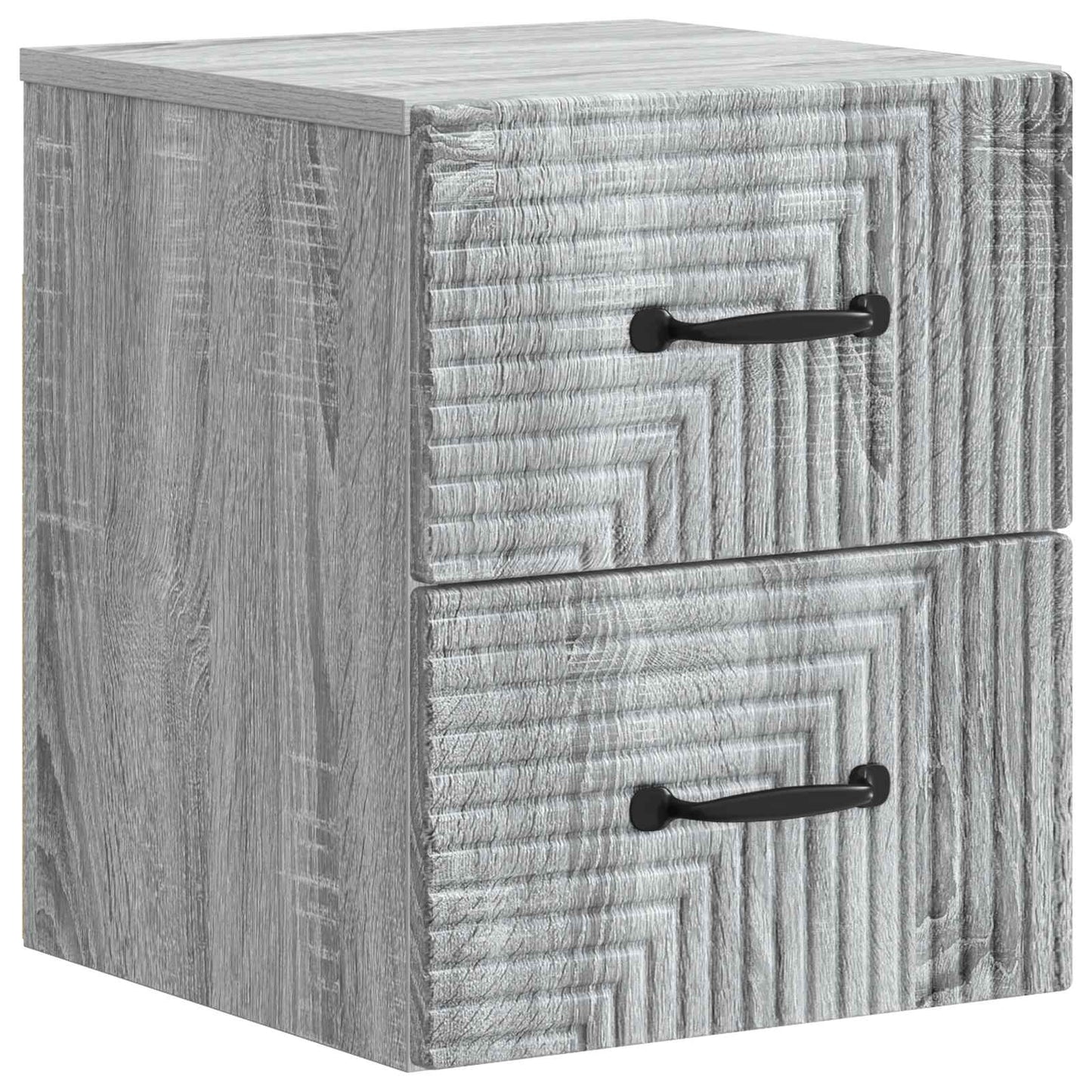 Wall-Mounted Bedside Cabinet 2 pcs Grey Sonoma Engineered Wood