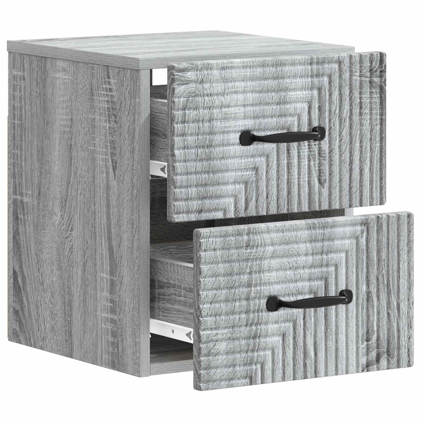 Wall-Mounted Bedside Cabinet 2 pcs Grey Sonoma Engineered Wood