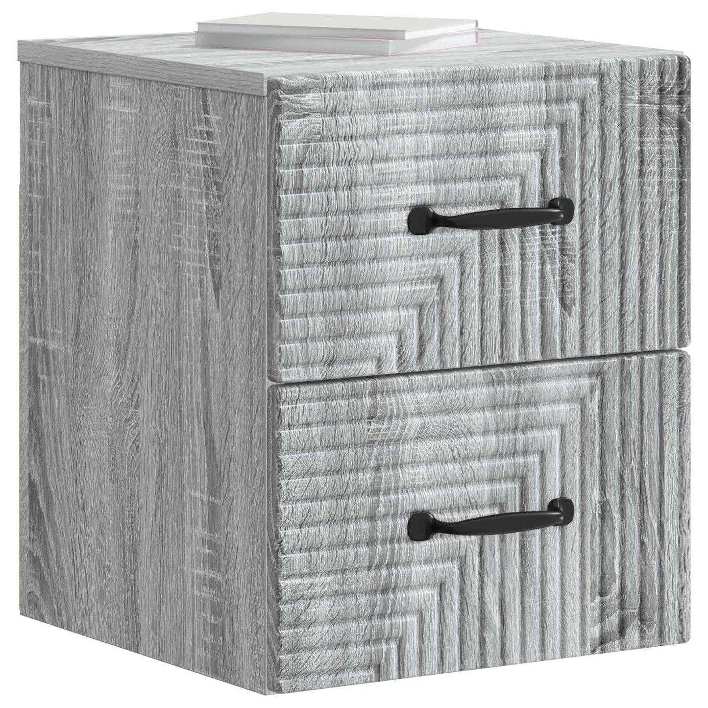 Wall-Mounted Bedside Cabinet 2 pcs Grey Sonoma Engineered Wood