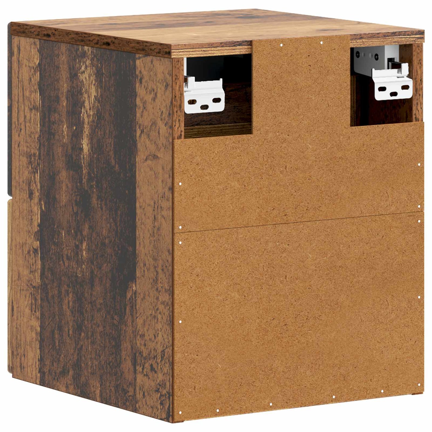 Wall-Mounted Bedside Cabinet Old Wood 34.5 x 33 x 40 cm