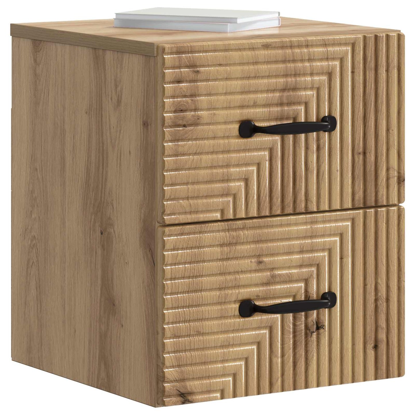 Wall-Mounted Bedside Cabinet 2 pcs Artisan Oak Engineered Wood