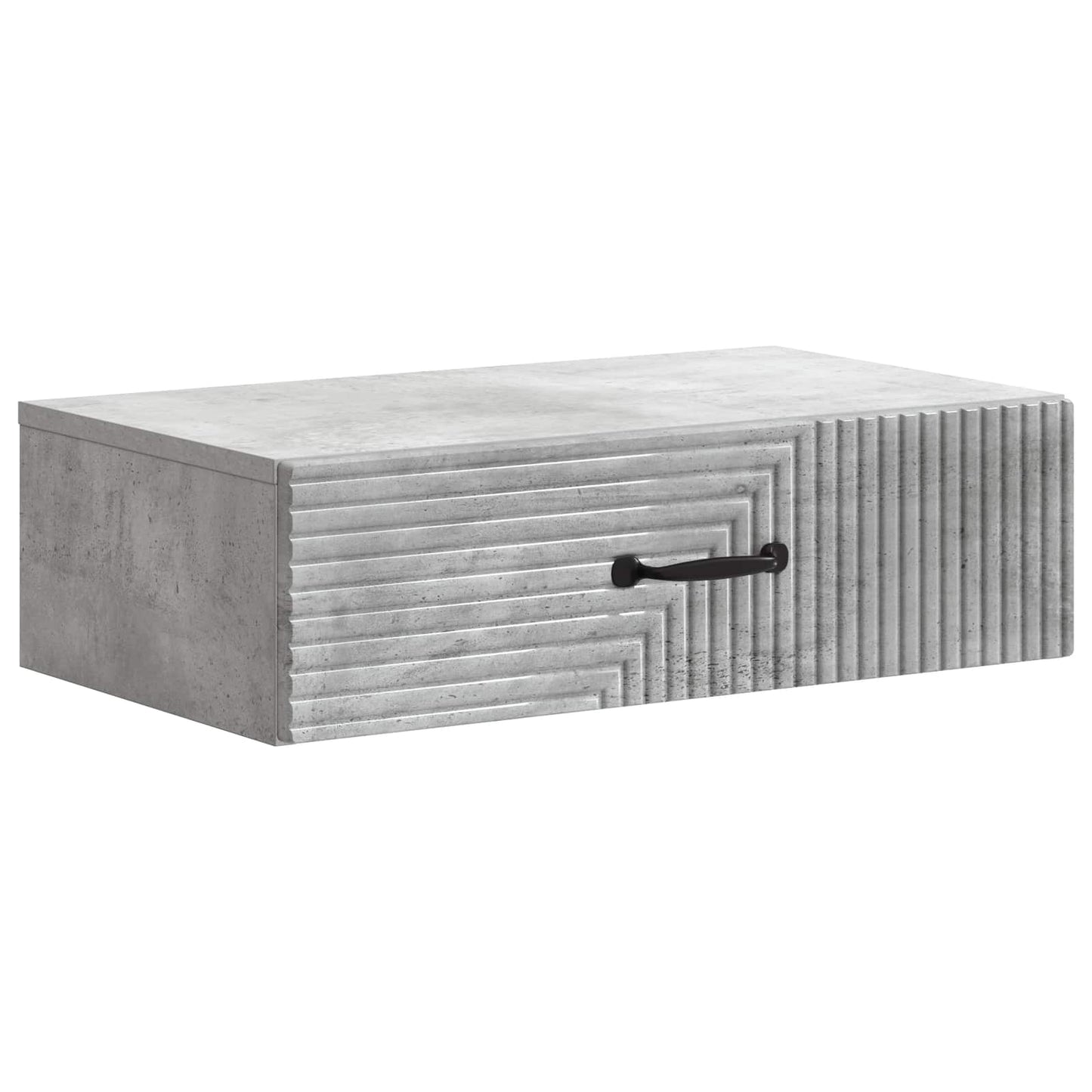 Wall-Mounted Side Table Concrete Grey 59 x 34.5 x 17 cm