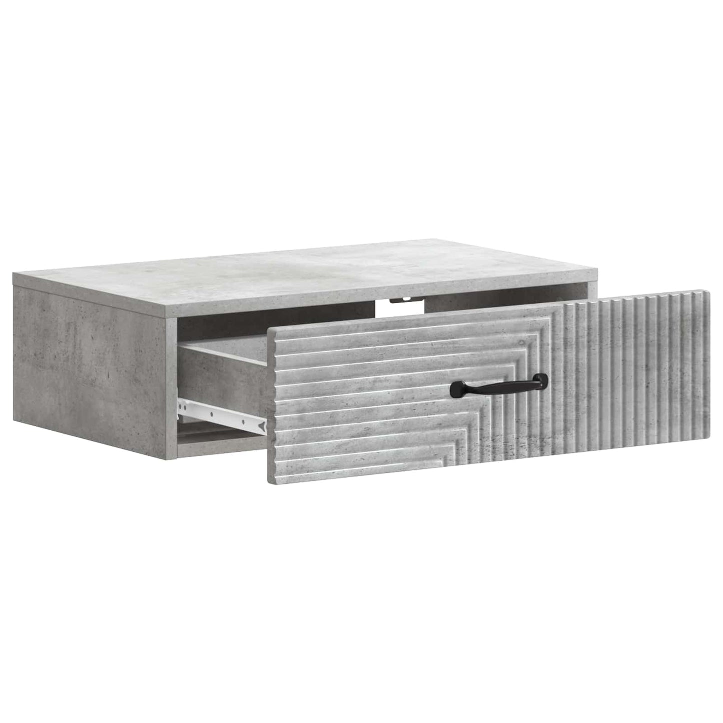 Wall-Mounted Side Table Concrete Grey 59 x 34.5 x 17 cm