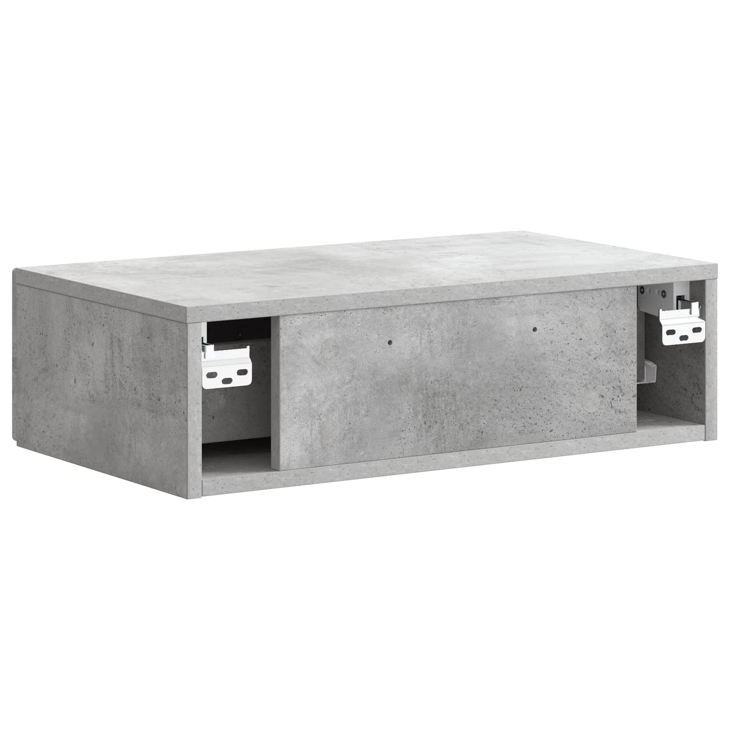 Wall-Mounted Side Table Concrete Grey 59 x 34.5 x 17 cm