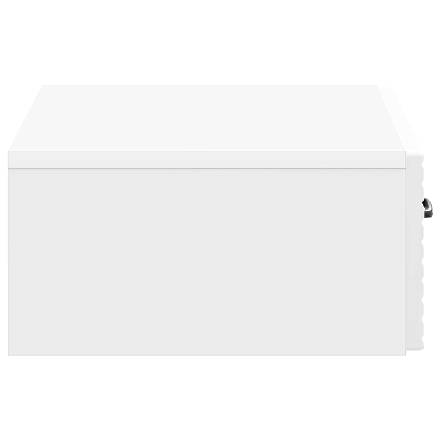 Wall-Mounted Side Table High Gloss White 59 x 34.5 x 17 cm