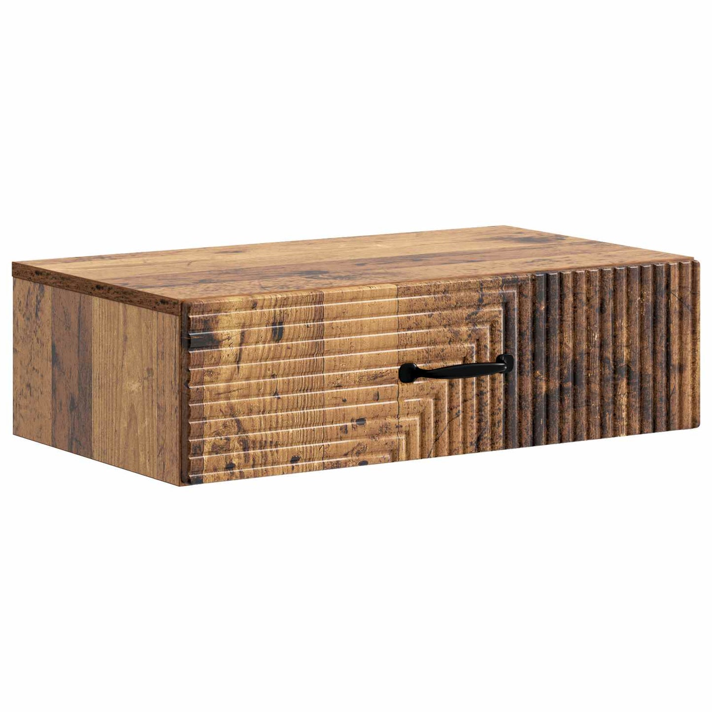 Wall-Mounted Side Table Wall-mounted Old Wood 59 x 34.5 x 17 cm
