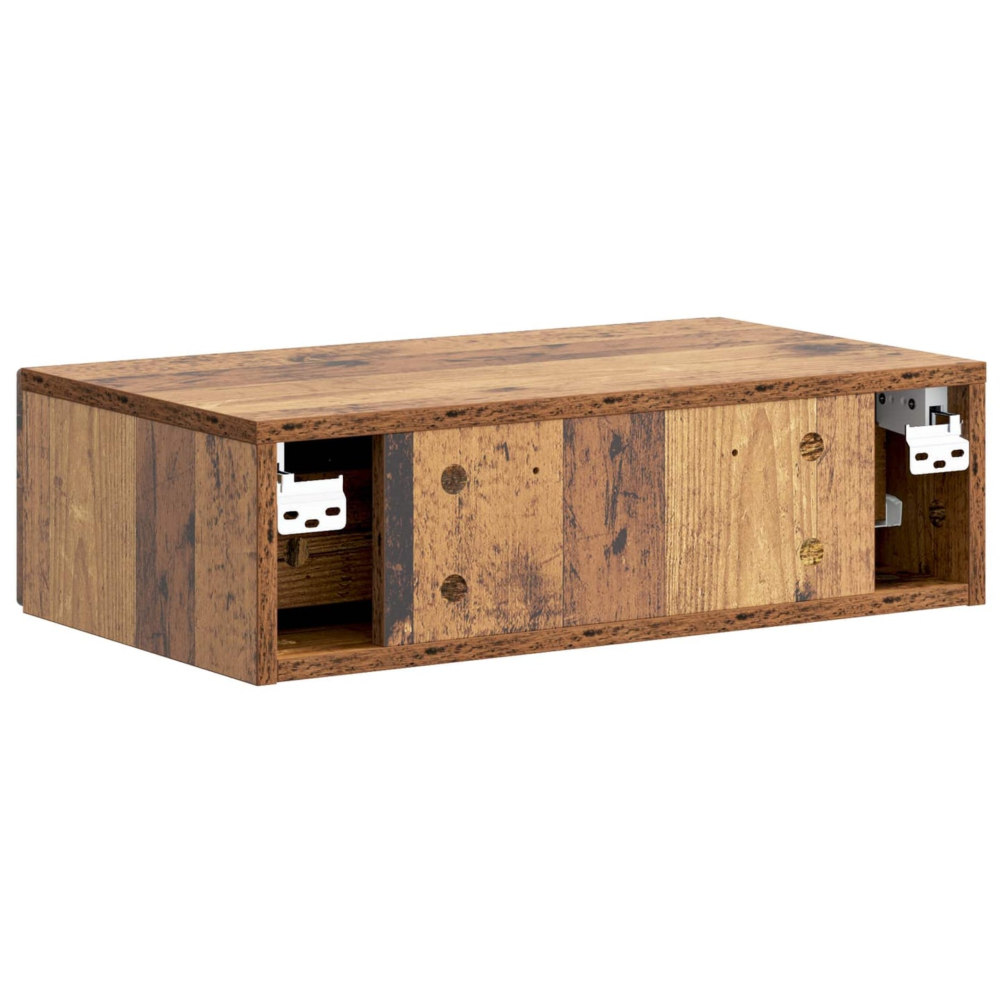 Wall-Mounted Side Table Wall-mounted Old Wood 59 x 34.5 x 17 cm