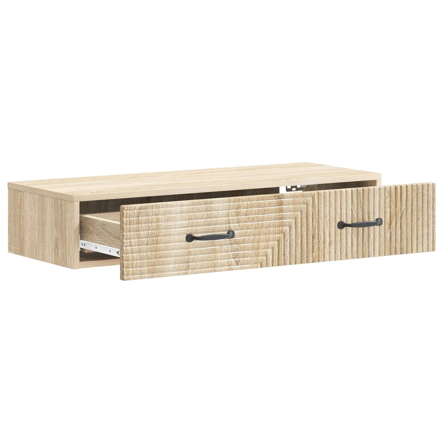 Wall-Mounted Side Table Sonoma Oak 87.5 x 34.5 x 17 cm