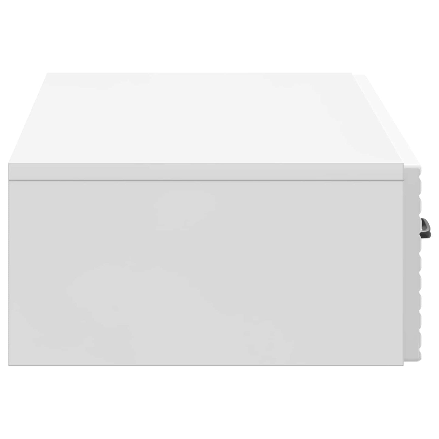 Wall-Mounted Side Table High Gloss White 87.5 x 34.5 x 17 cm
