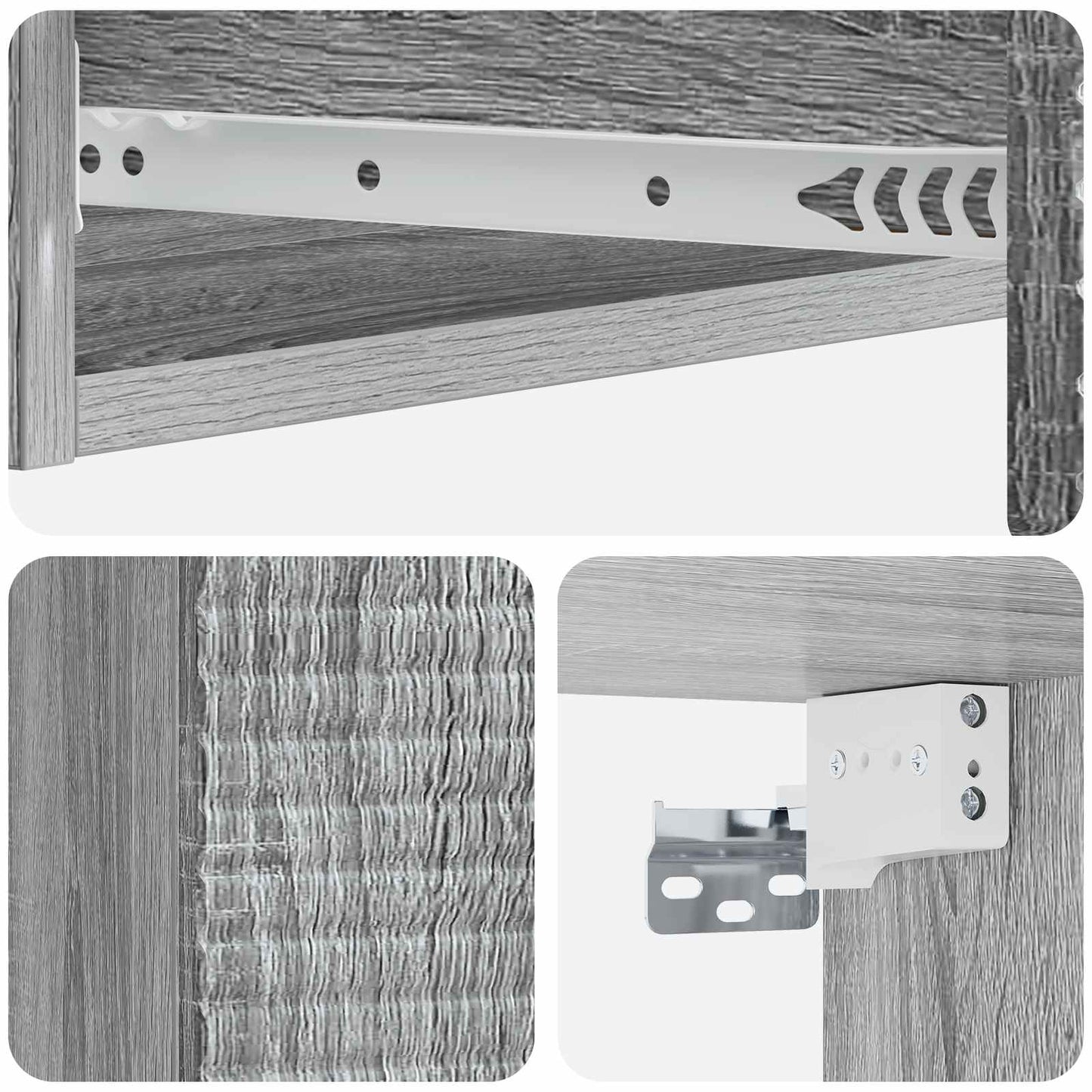 Wall-Mounted Side Table 87.5 x 34.5 x 17 cm Engineered Wood
