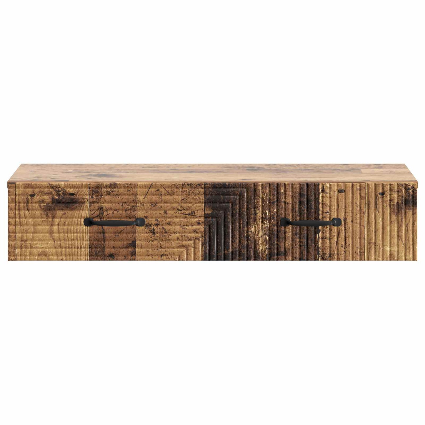Wall-Mounted Side Table Old Wood 87.5 x 34.5 x 17 cm