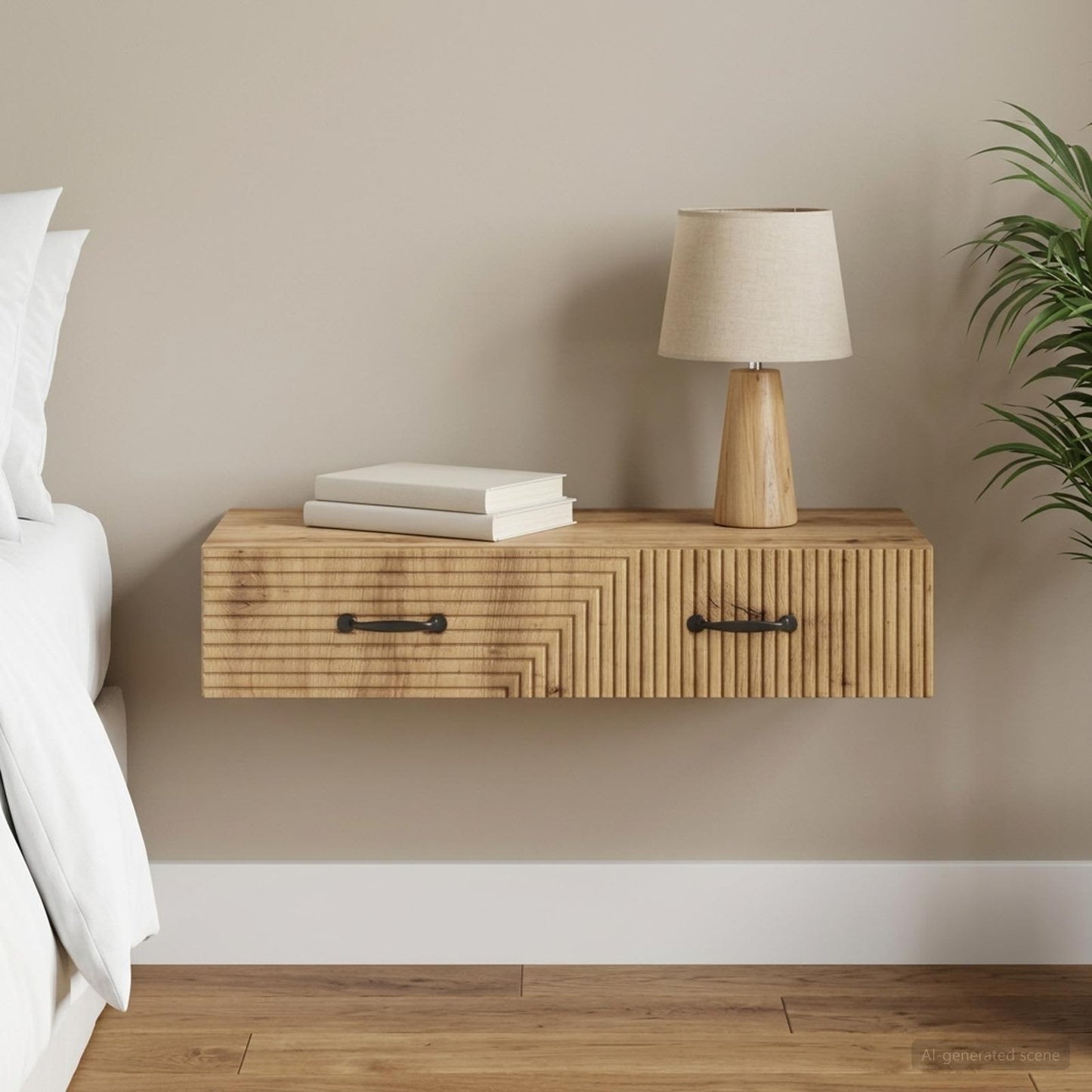 Wall-Mounted Side Table 87.5 x 34.5 x 17 cm Engineered Wood