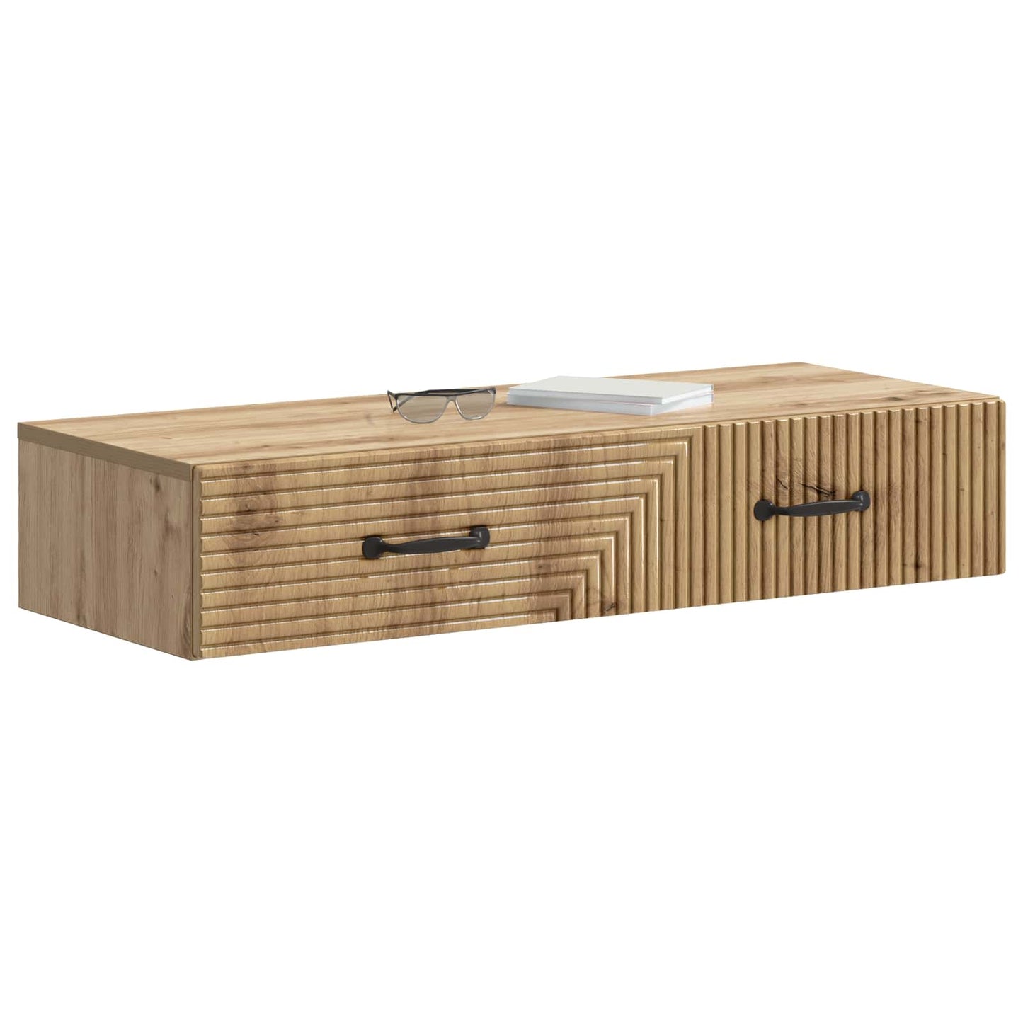 Wall-Mounted Side Table Artisan Oak 87.5 x 34.5 x 17 cm