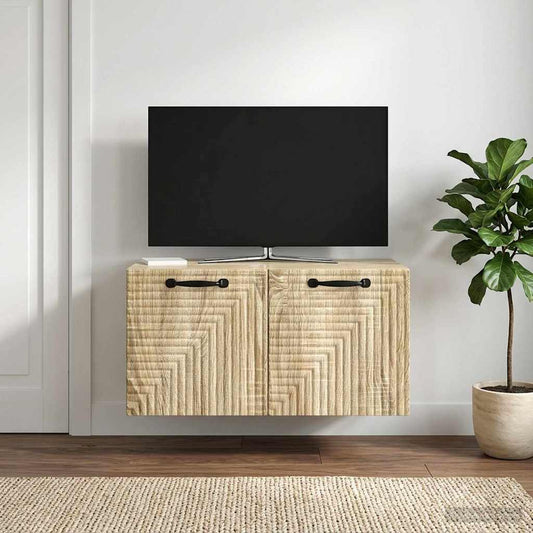Wall-Mounted TV Cabinet Sonoma Oak 59.5 x 41 x 30 cm