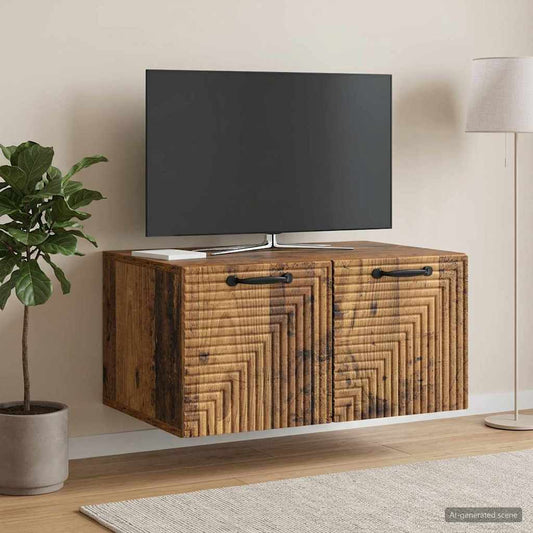 Wall-Mounted TV Cabinet Wall-mounted Old Wood 59.5 x 41 x 30 cm