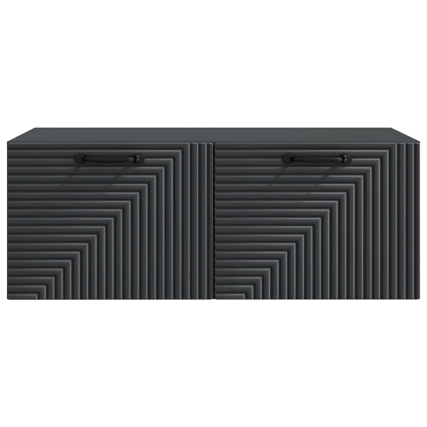 Wall-Mounted TV Cabinet Black 78.5 x 41 x 30 cm Engineered Wood