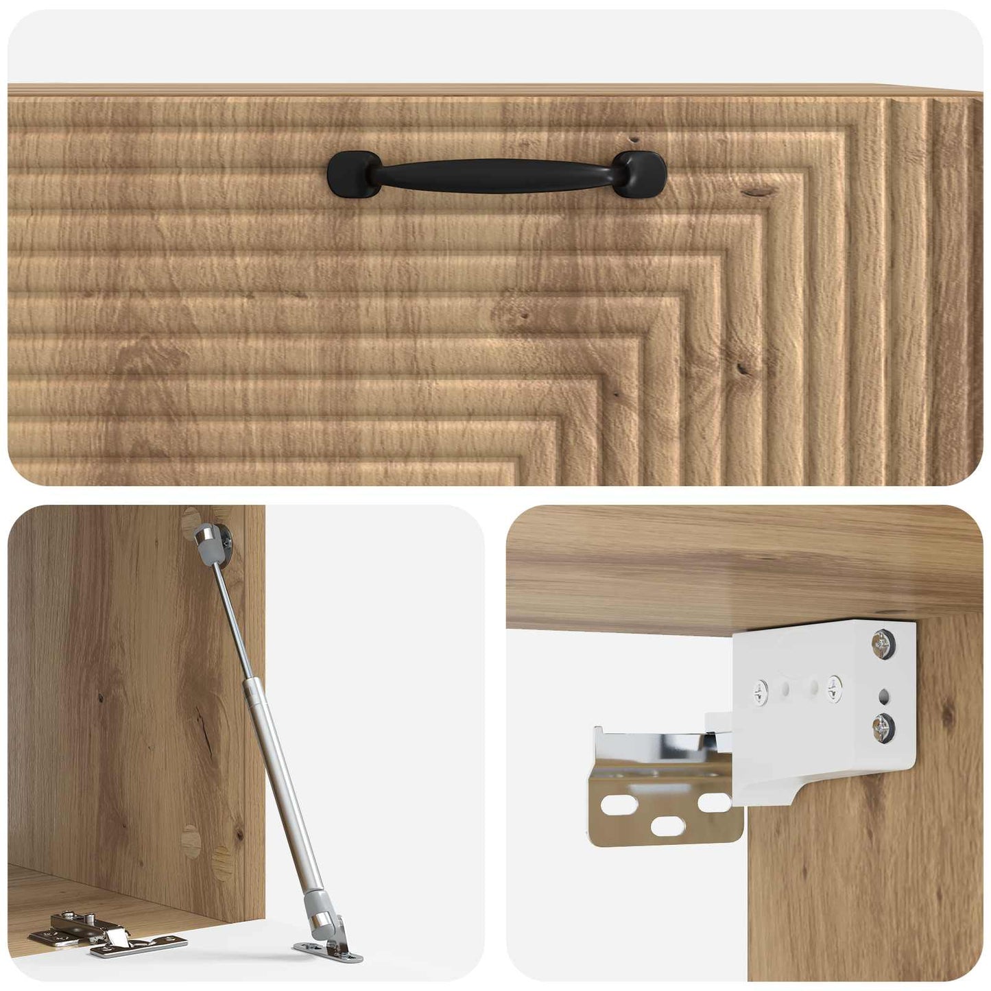 Wall-Mounted TV Cabinet 78.5 x 41 x 30 cm Artisan Oak