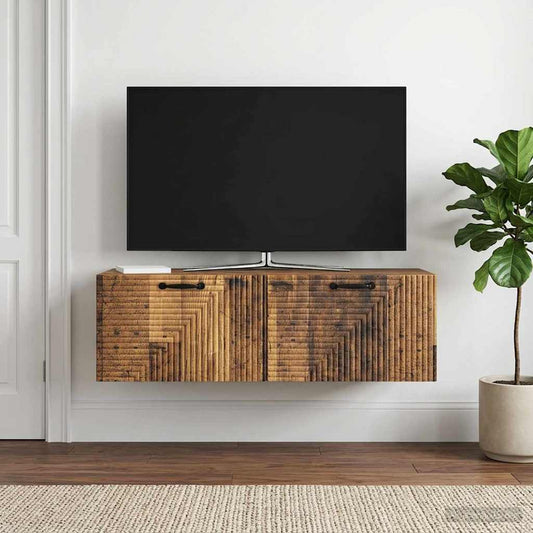Wall-Mounted TV Cabinet Wall-mounted Old Wood 98 x 41 x 30 cm