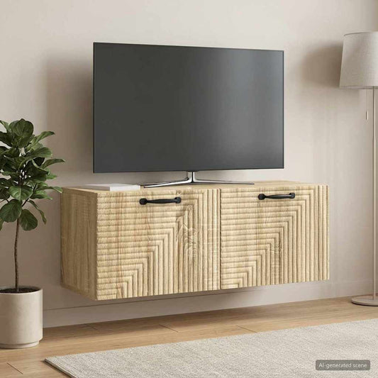 Wall-Mounted TV Cabinet Sonoma Oak 78.5 x 31 x 30 cm